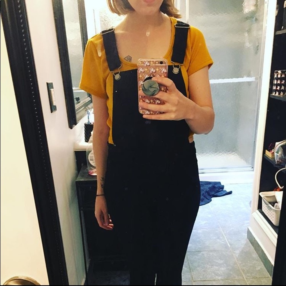 Levi’s Black Skinny Overalls